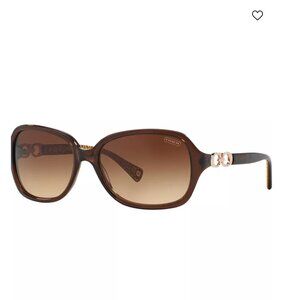 Coach Beatrice Brown & Gold RX Sunglasses Frame Size 58-16-135